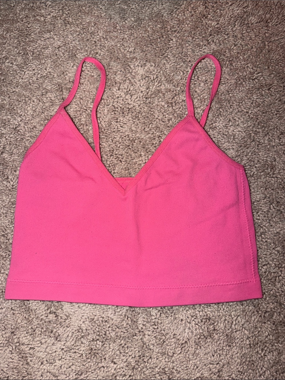 Garage pink crop top
